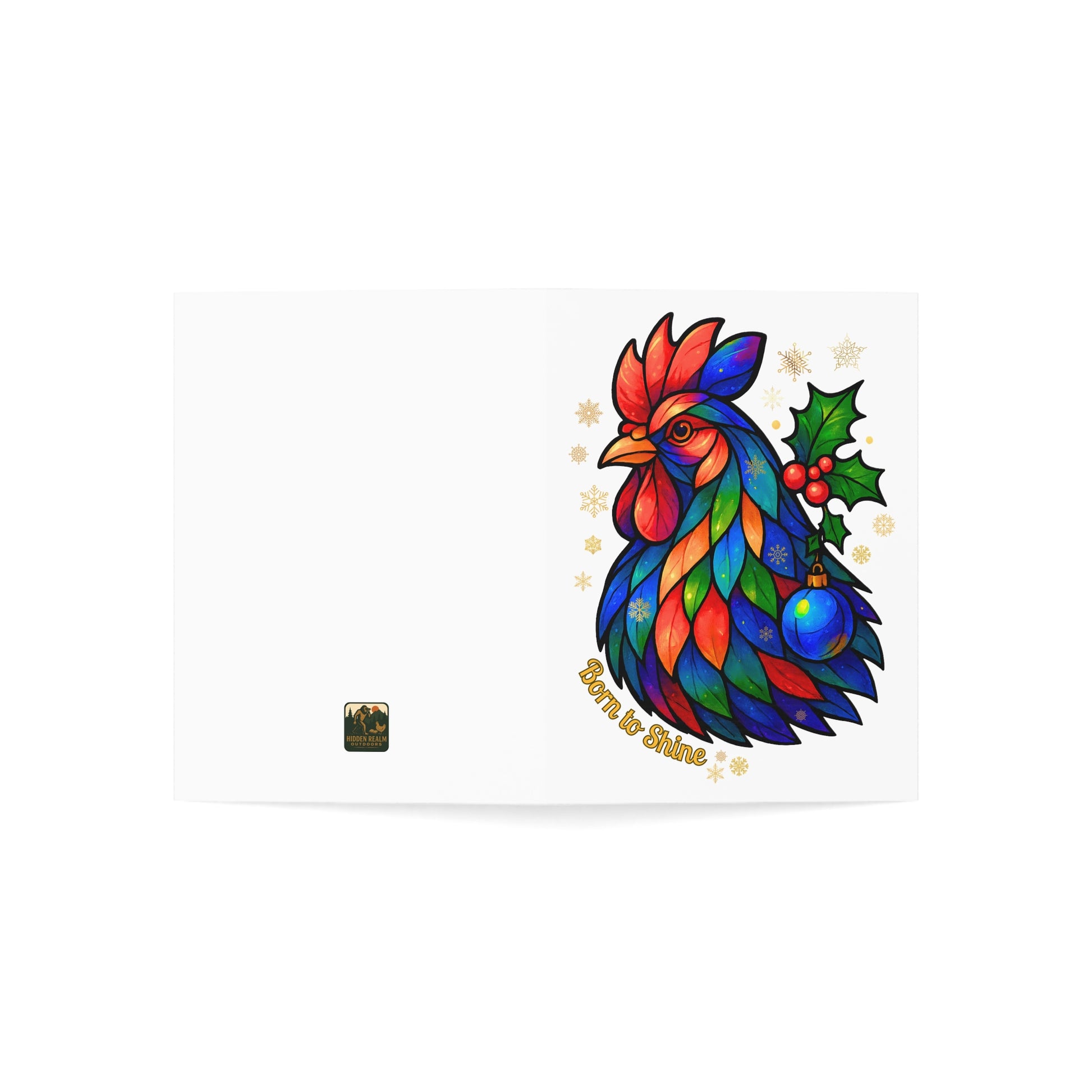 Born to Shine – Legendary Christmas Rooster Card Set
