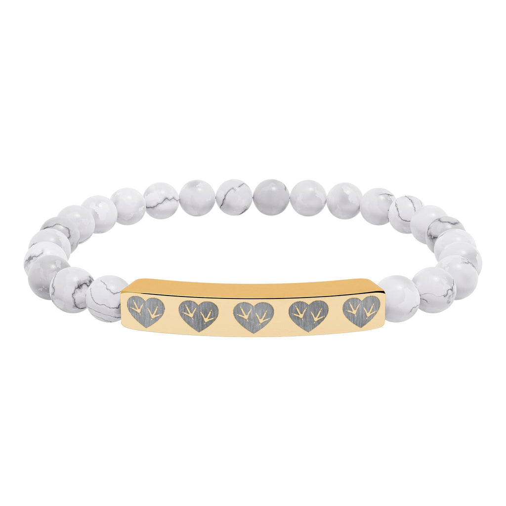 Heart of the Coop Natural Stone Bracelet