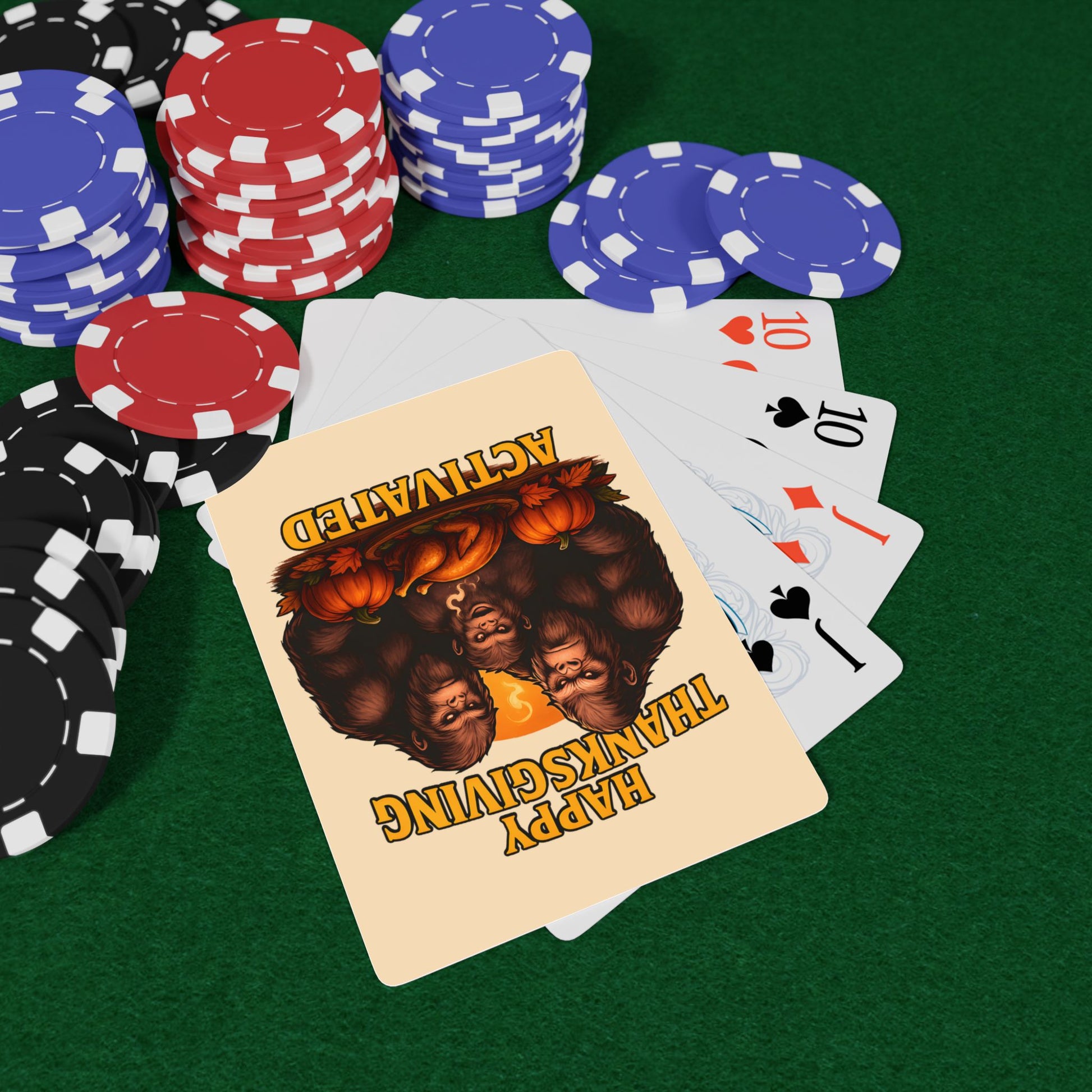 Thanksgiving Poker Playing Cards