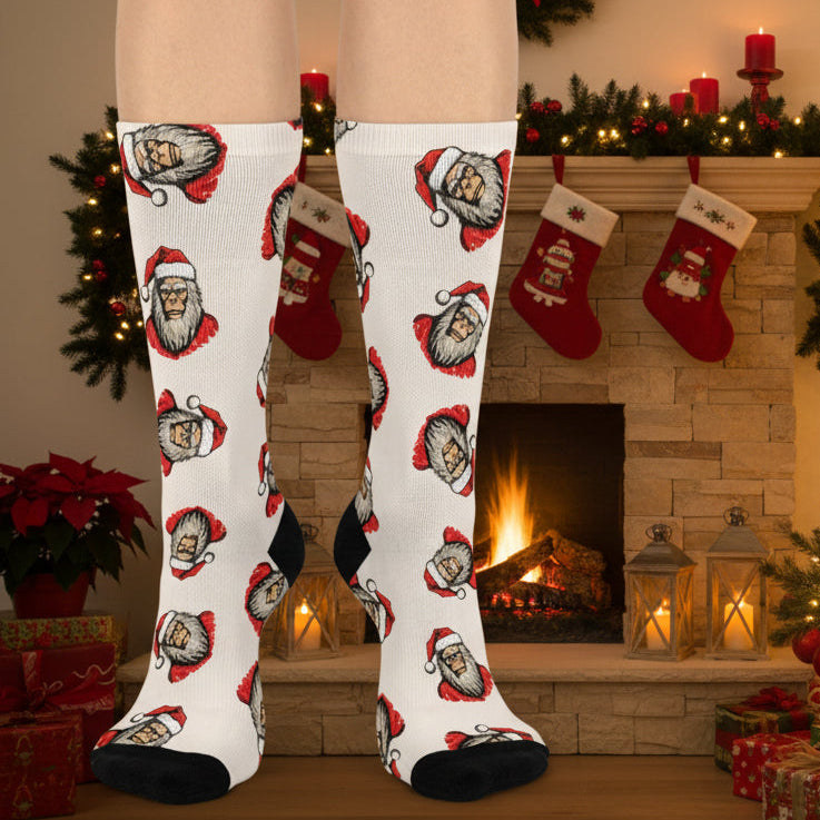 Santa Squatch – Holiday Crew Socks