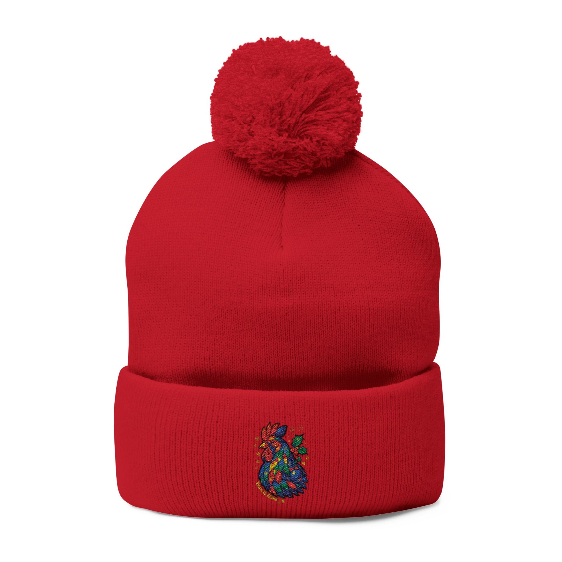 Born to Shine – Cozy Pom Knit Beanie