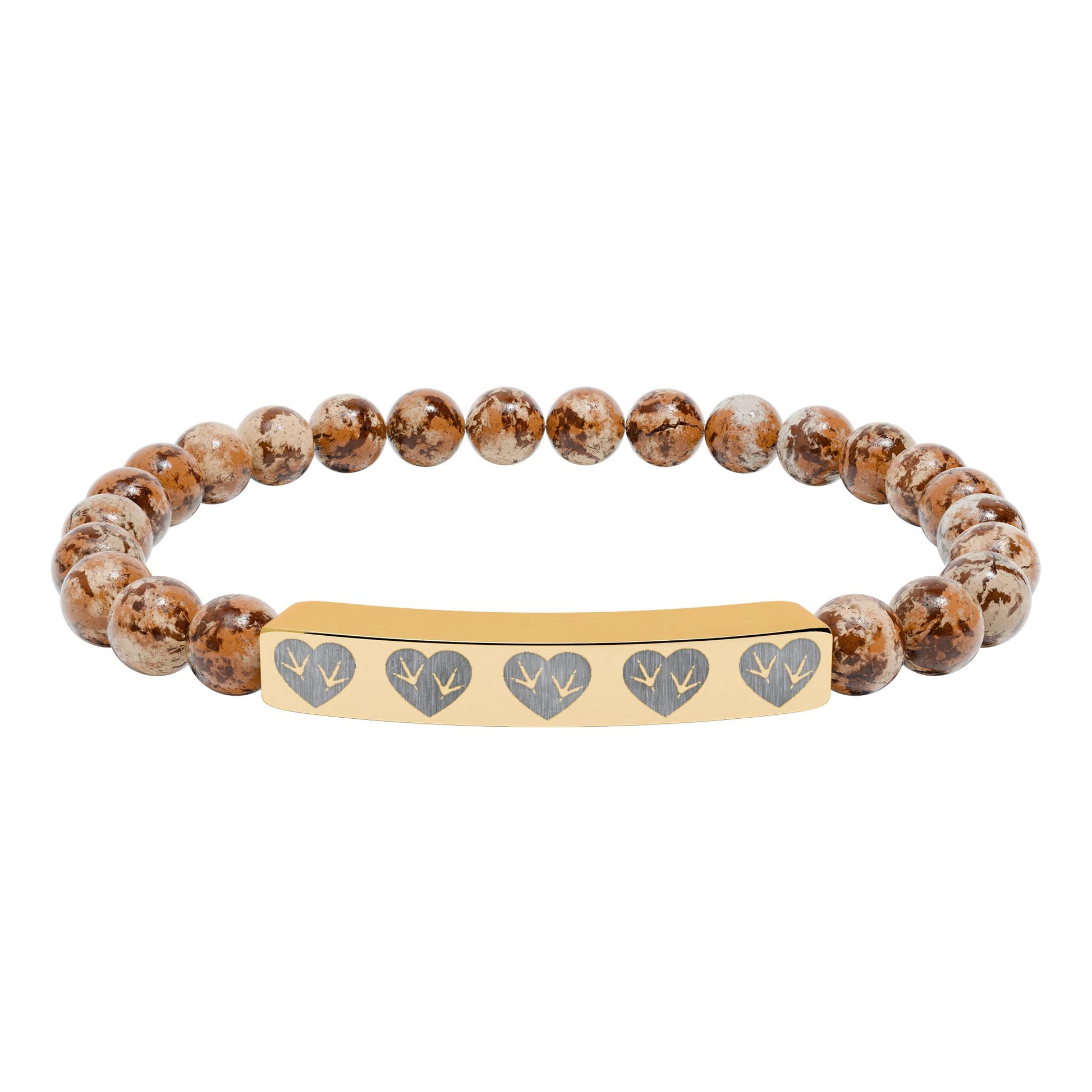 Heart of the Coop Natural Stone Bracelet