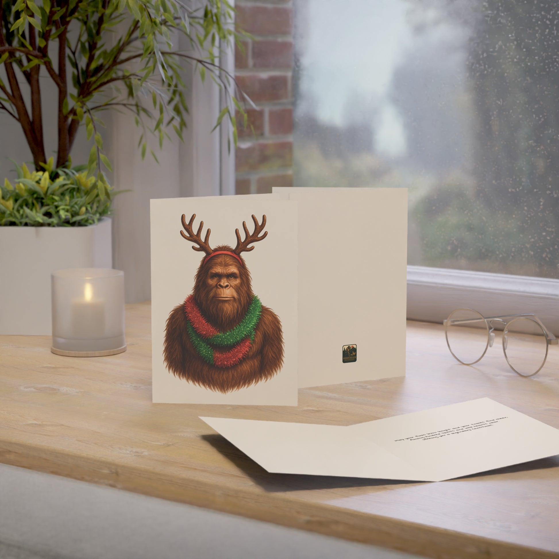 Reindeer Squatch – Legendary Christmas Card Set