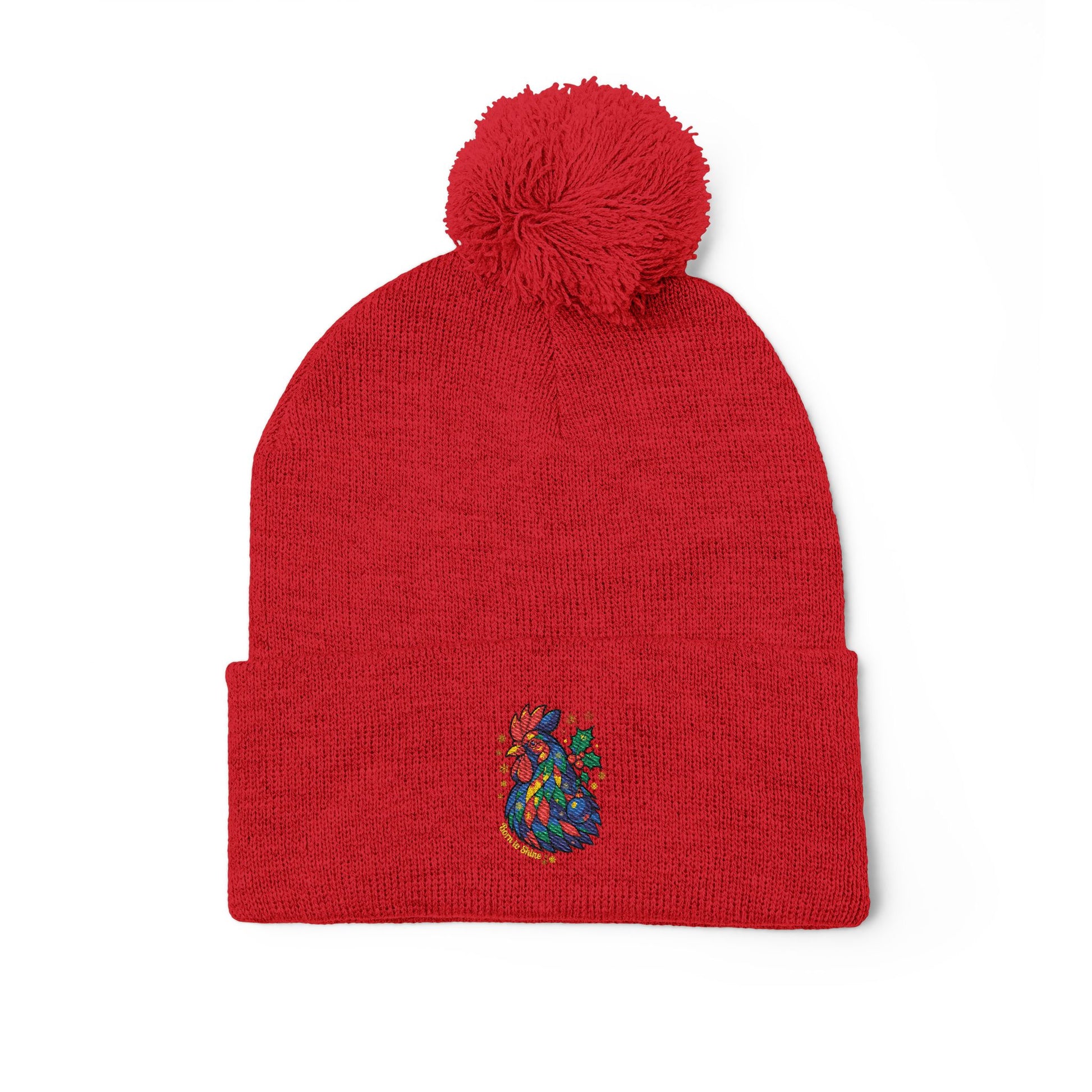 Born to Shine – Cozy Pom Knit Beanie