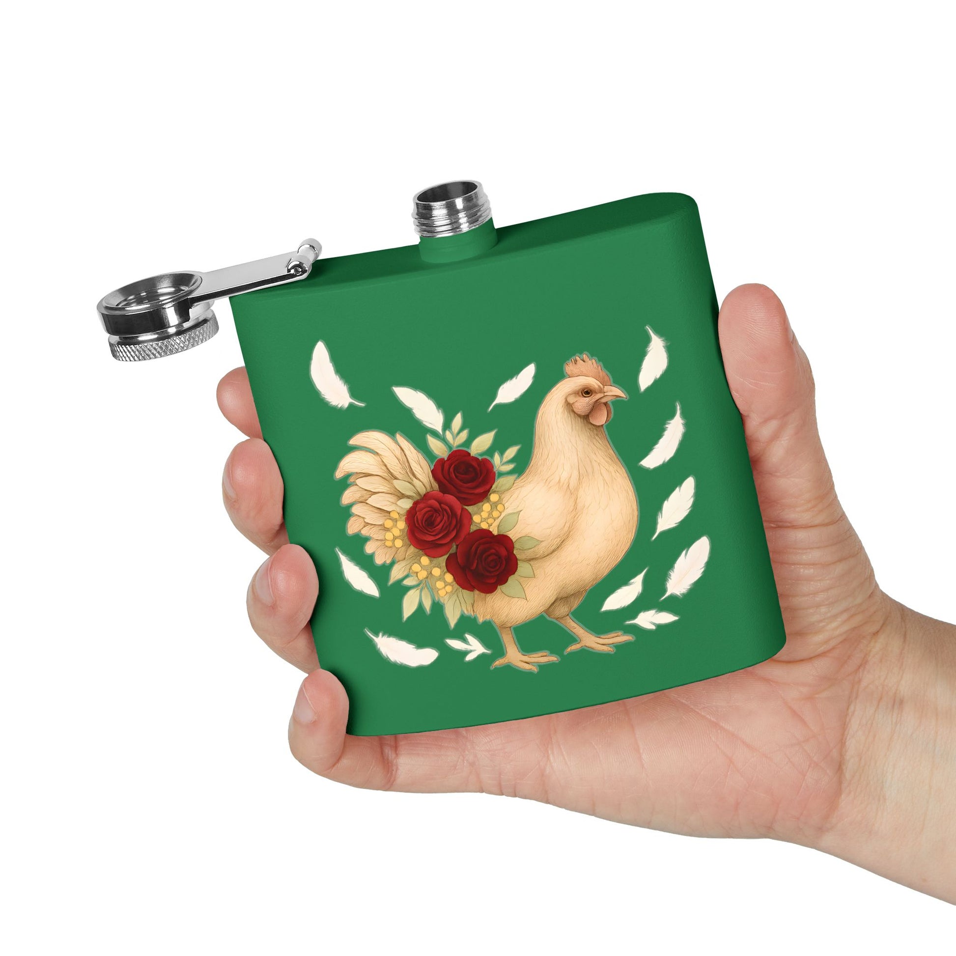 Mother Clucker Bloom – Stainless Steel Flask