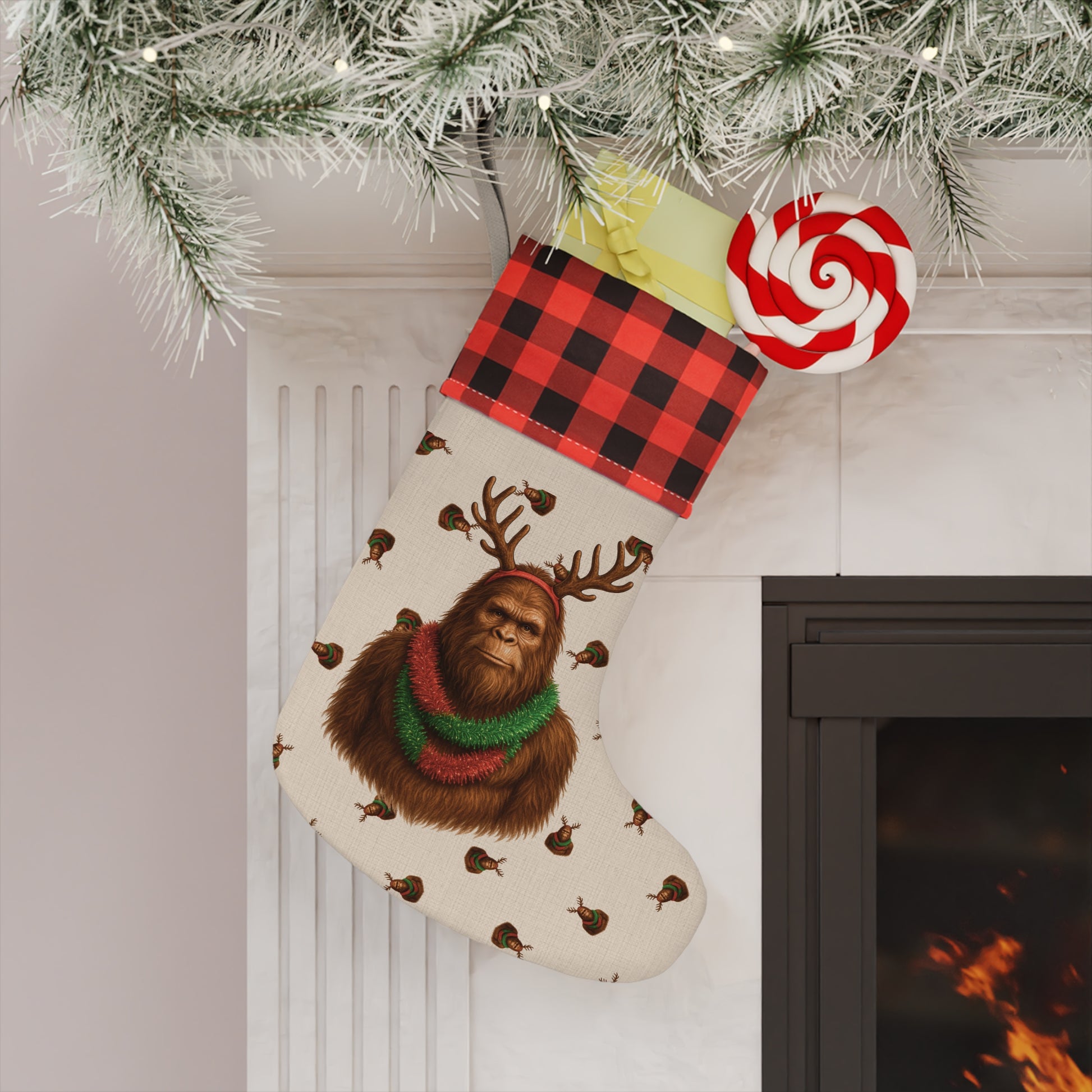 Reindeer Squatch – Christmas Stocking