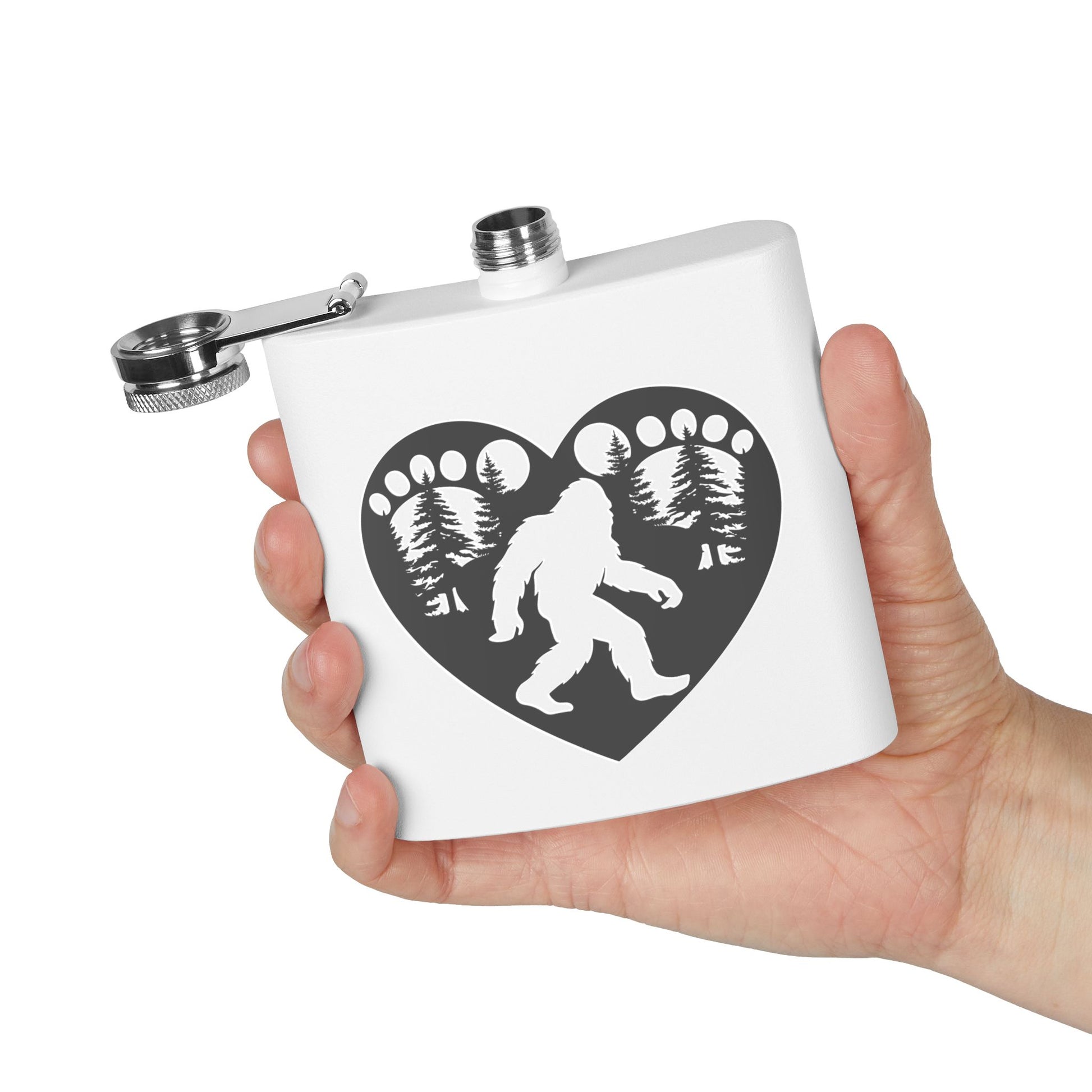 Dark Heart of the Wild – Bigfoot Love Stainless Steel Flask