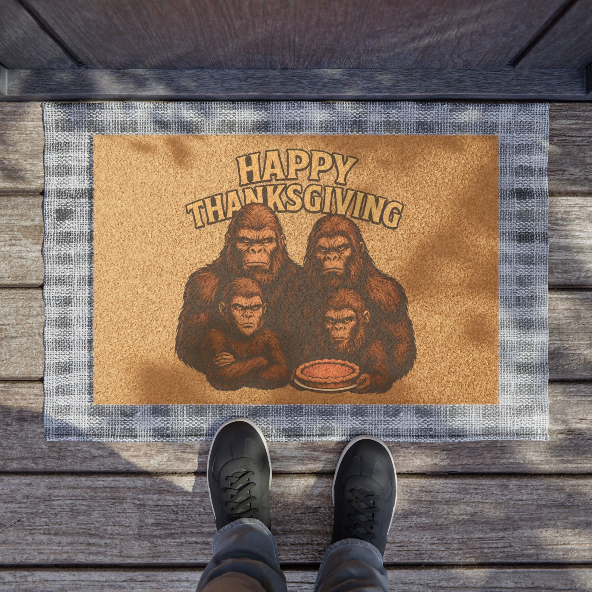 Thanksgiving Tribe – Holiday Welcome Coir Doormat