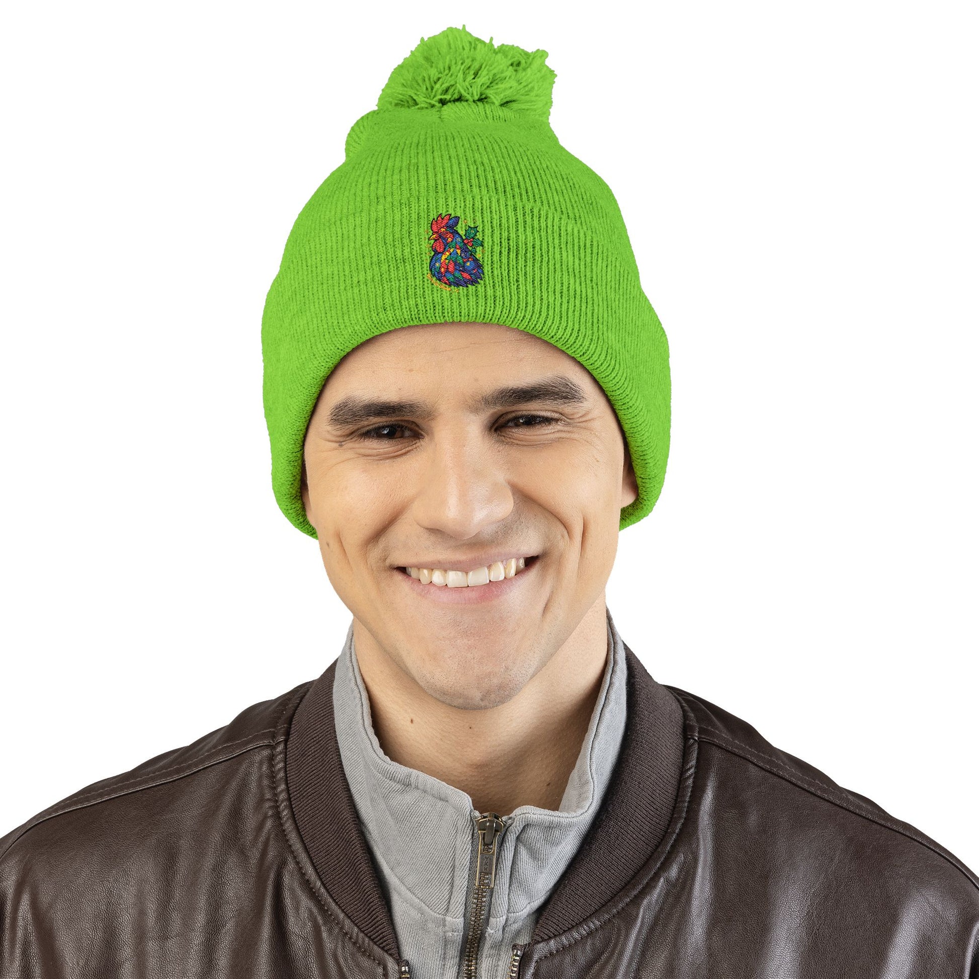Born to Shine – Cozy Pom Knit Beanie