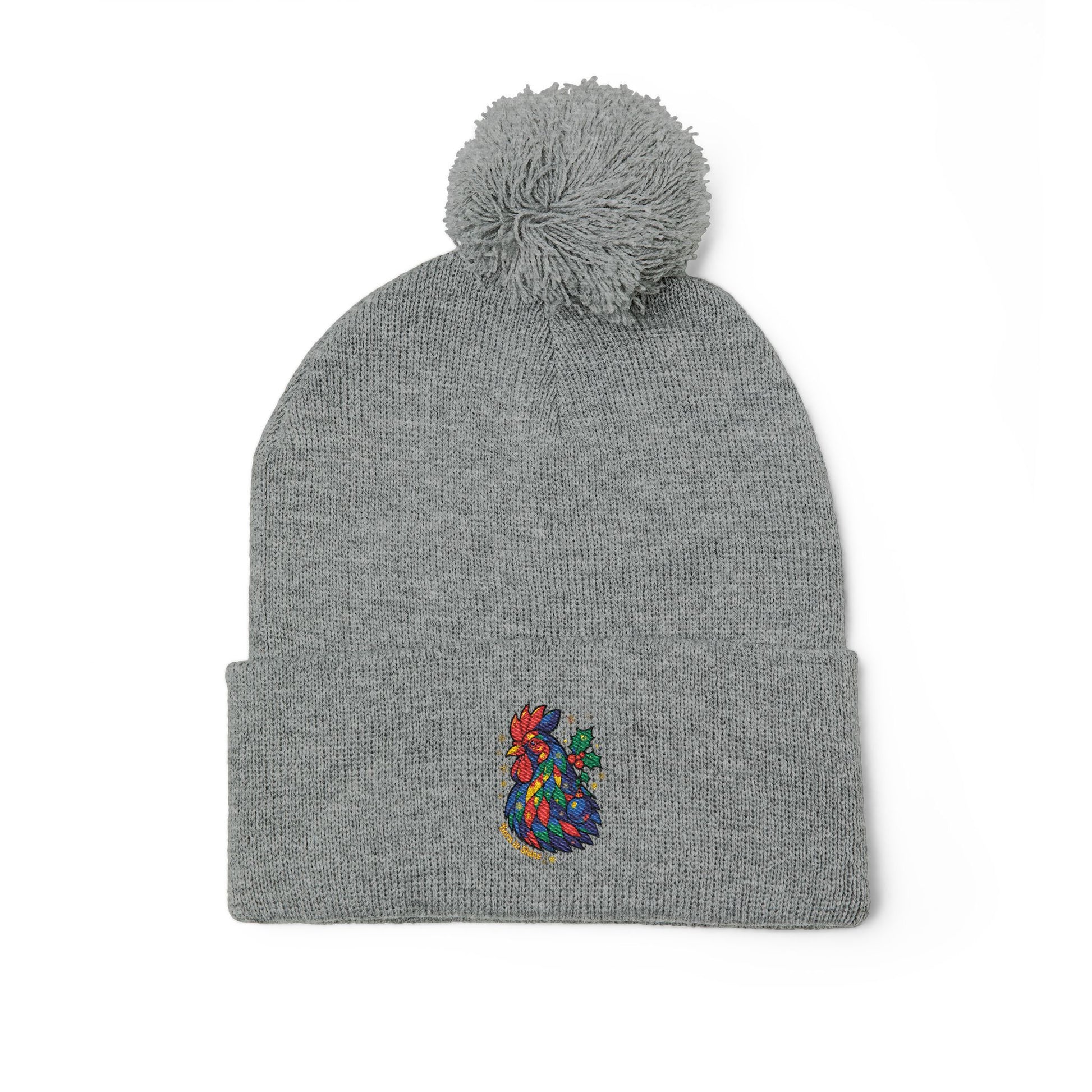 Born to Shine – Cozy Pom Knit Beanie