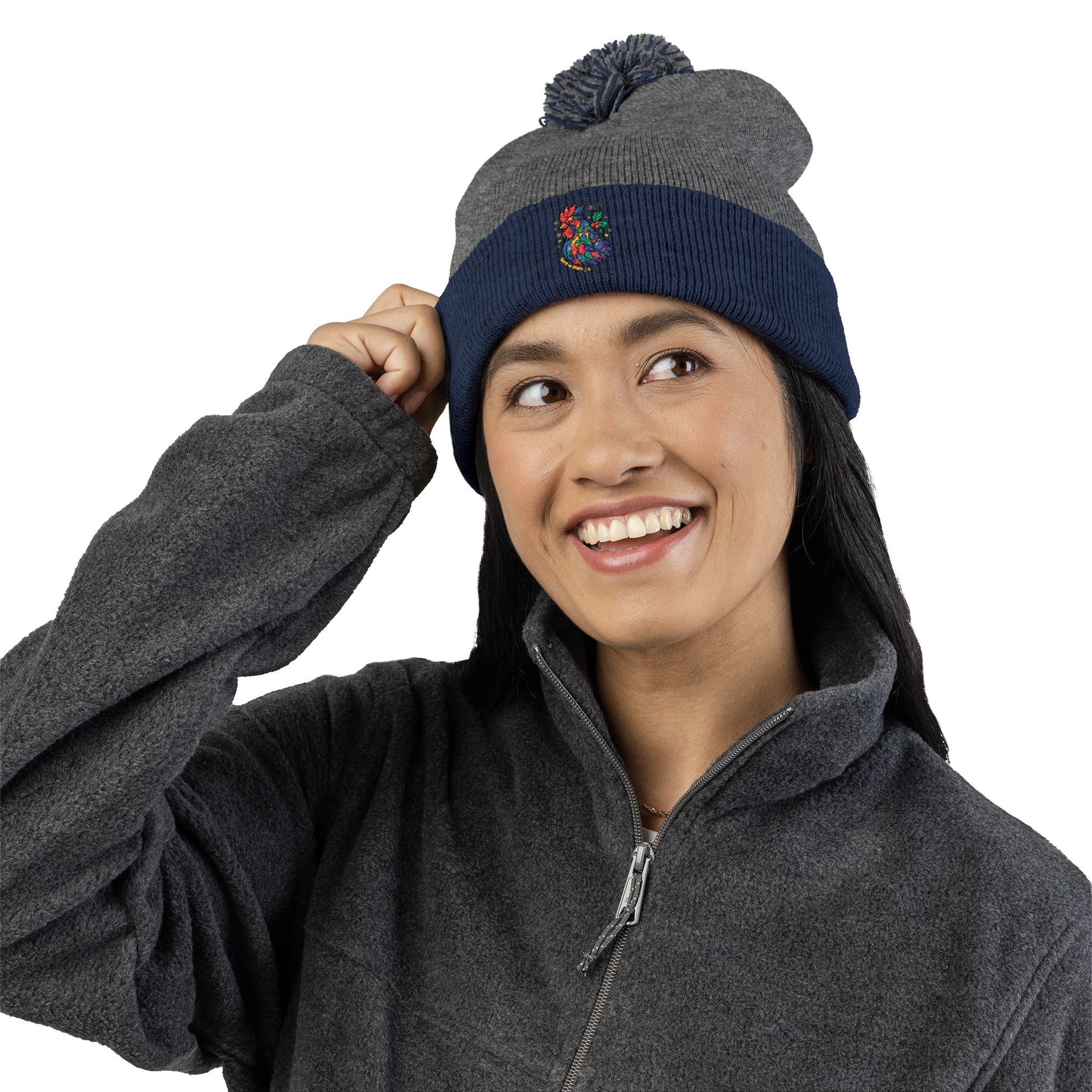 Born to Shine – Cozy Pom Knit Beanie