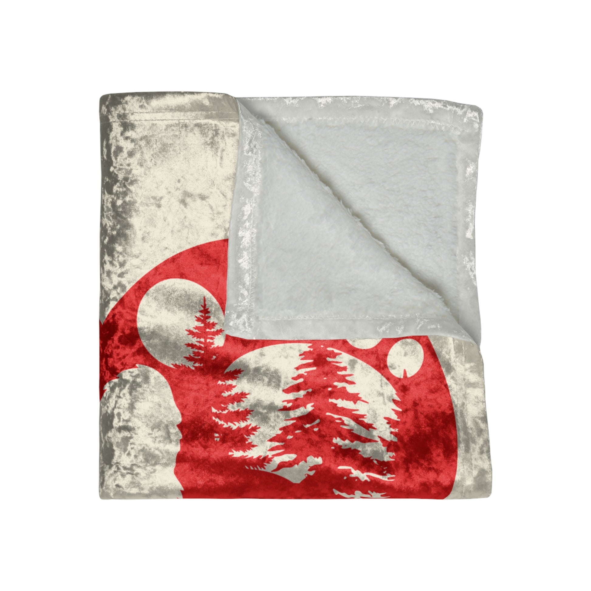 Heart of the Wild – Crushed Velvet Throw Blanket