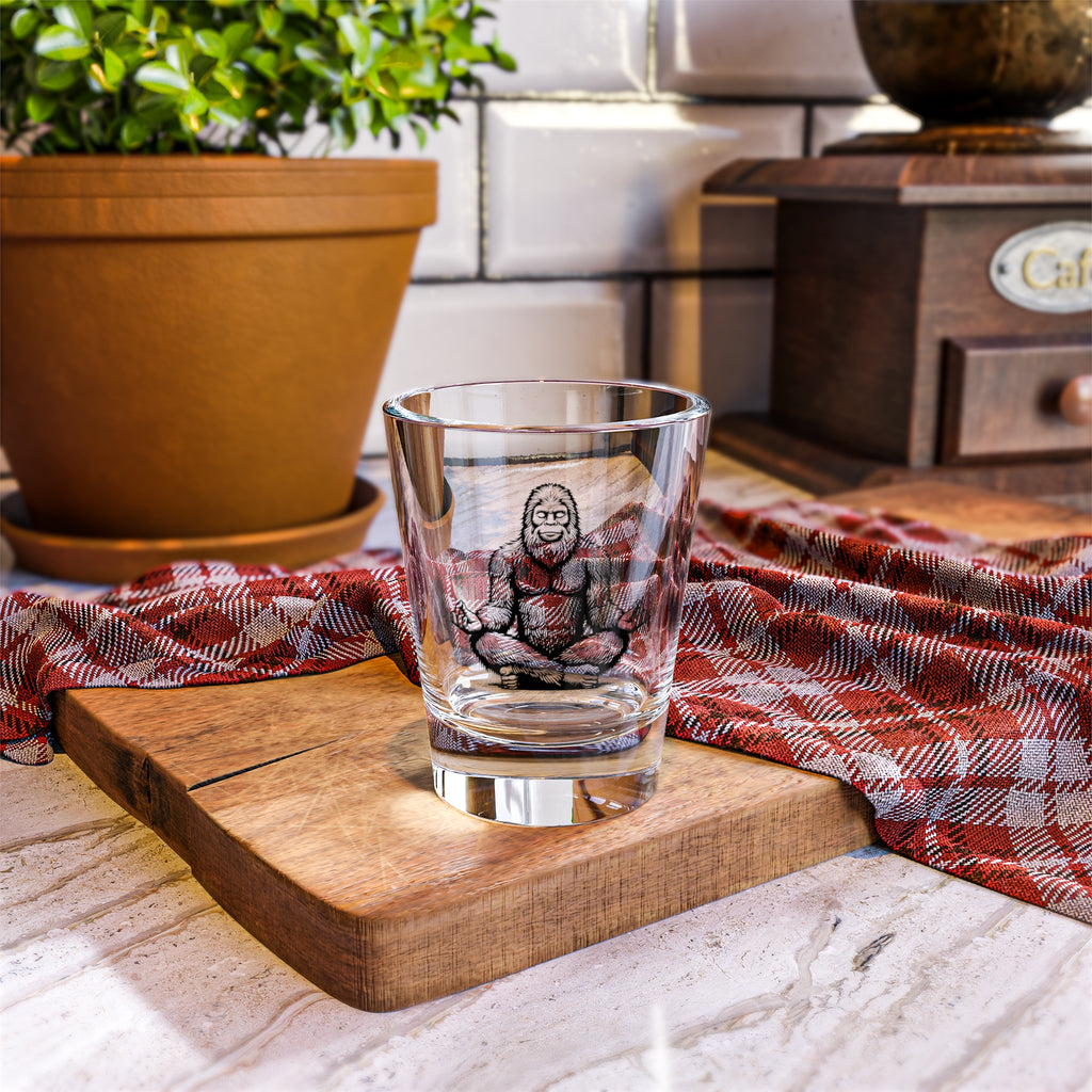 The Zen Squatch Shot Glass