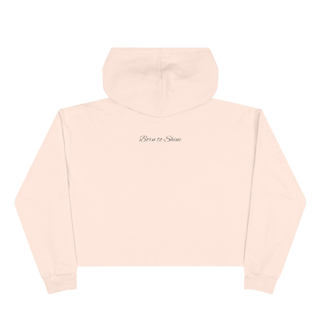 Born to Shine – Radiant Rooster Cropped Hoodie