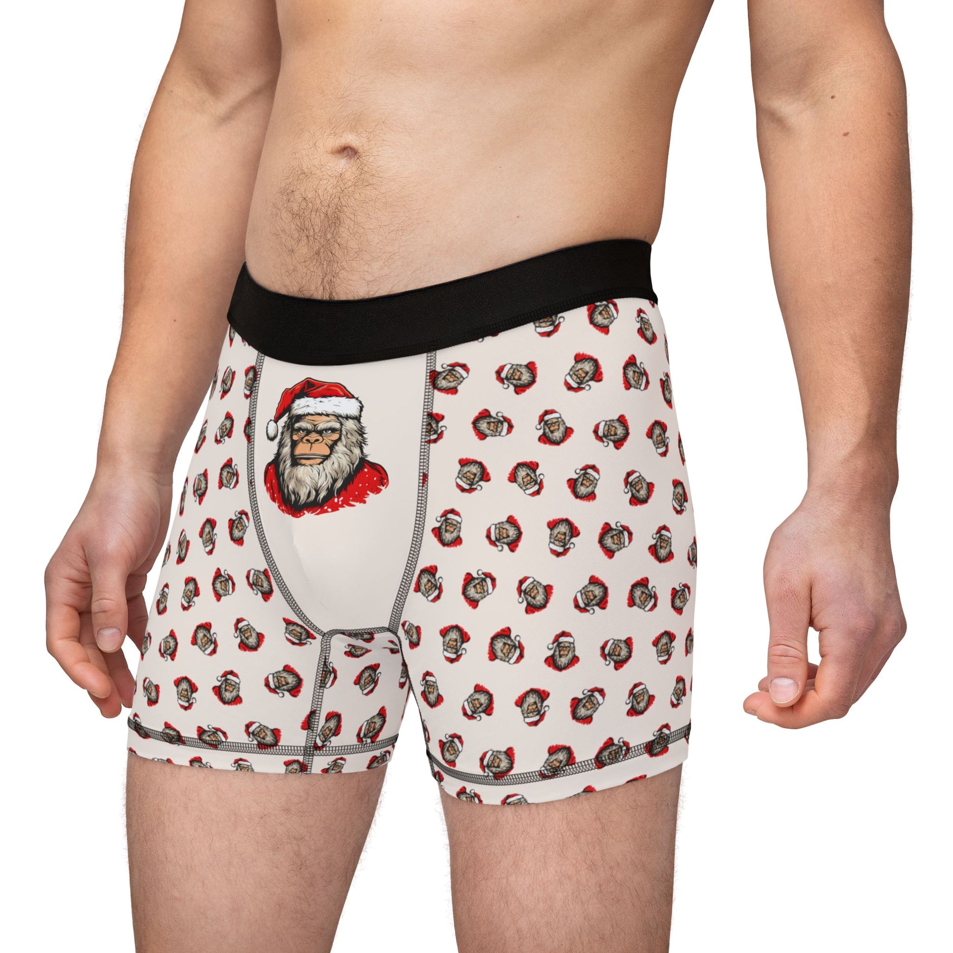 Santa Squatch – Men’s Holiday Boxers