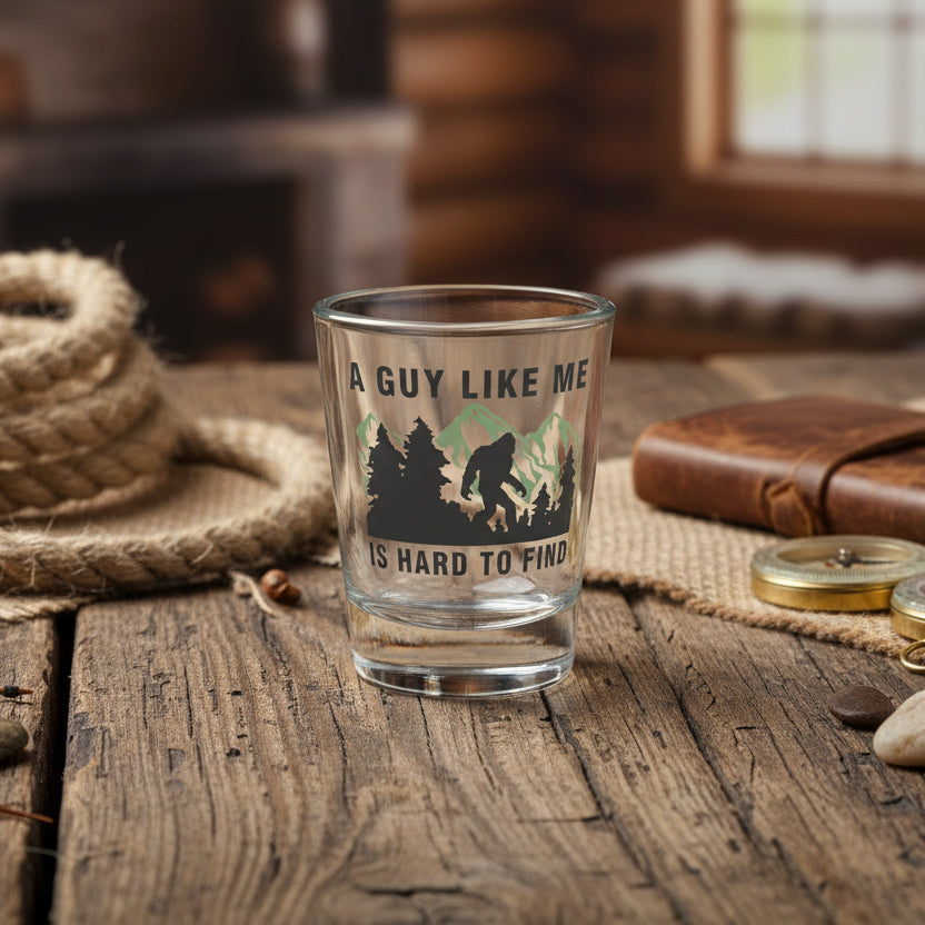 "A Guy Like Me Is Hard to Find" Shot Glass