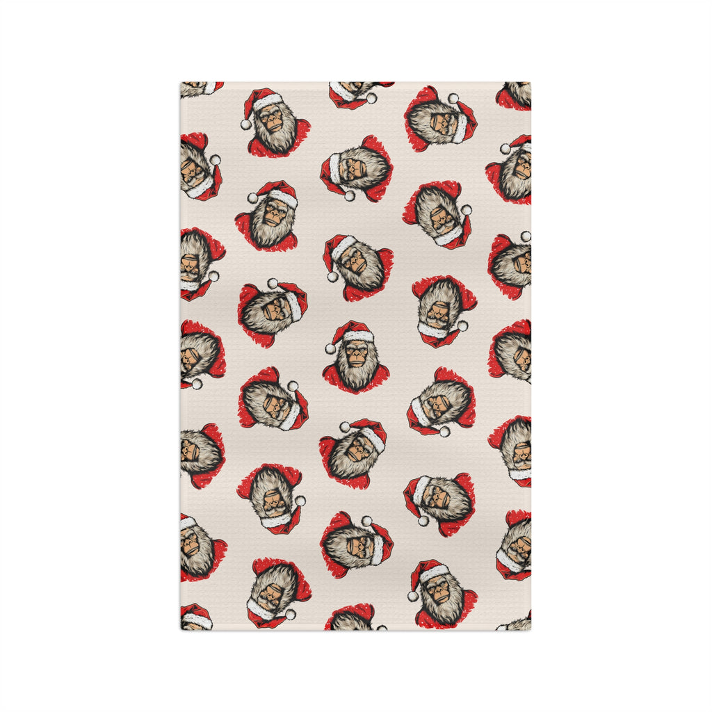 Santa Squatch – Holiday Microfiber Tea Towel