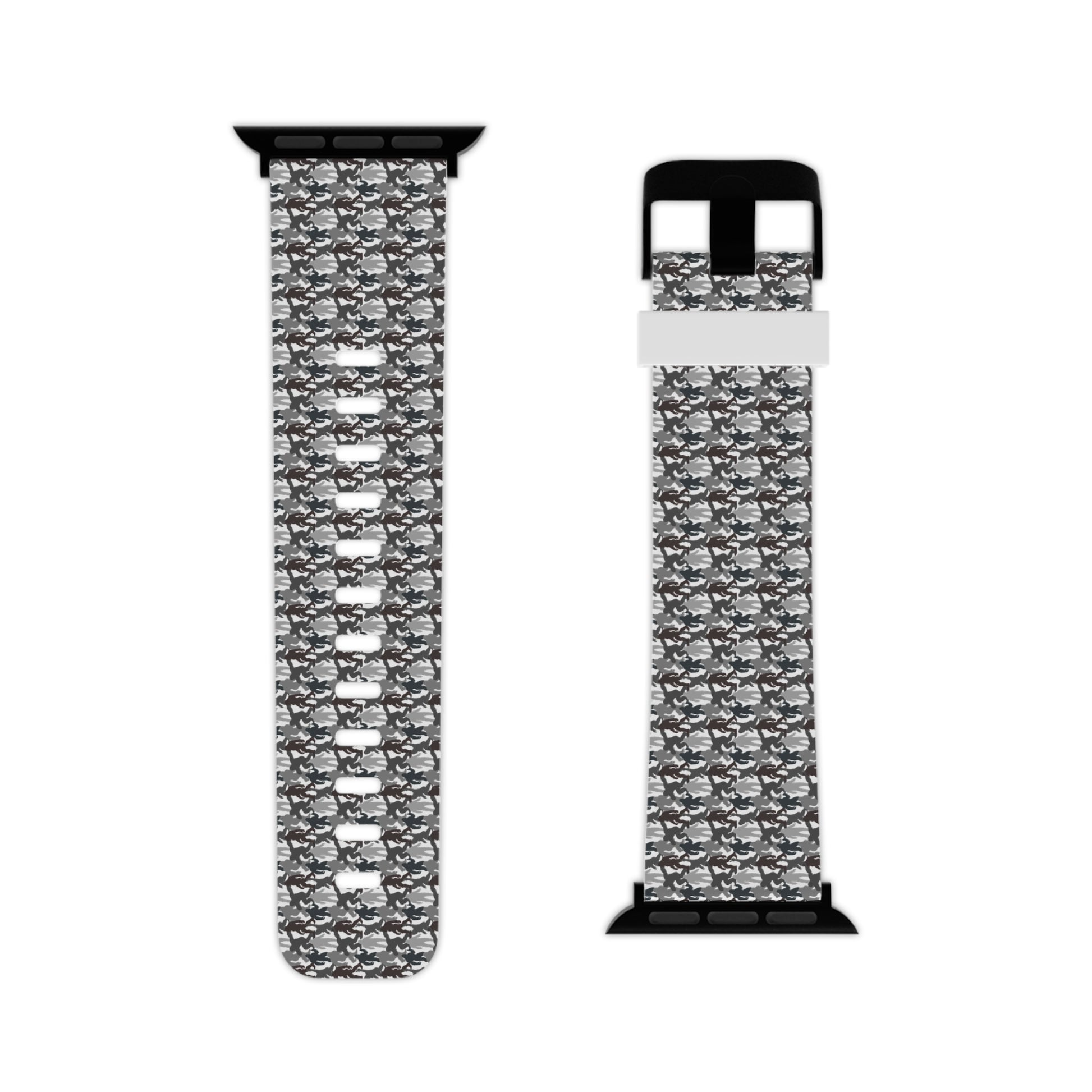 Shadow Stalker Camo – Stealth Edition Watch Band in white