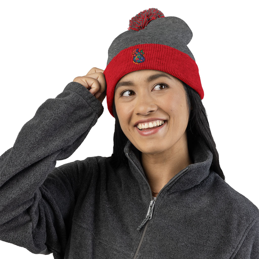 Born to Shine – Cozy Pom Knit Beanie