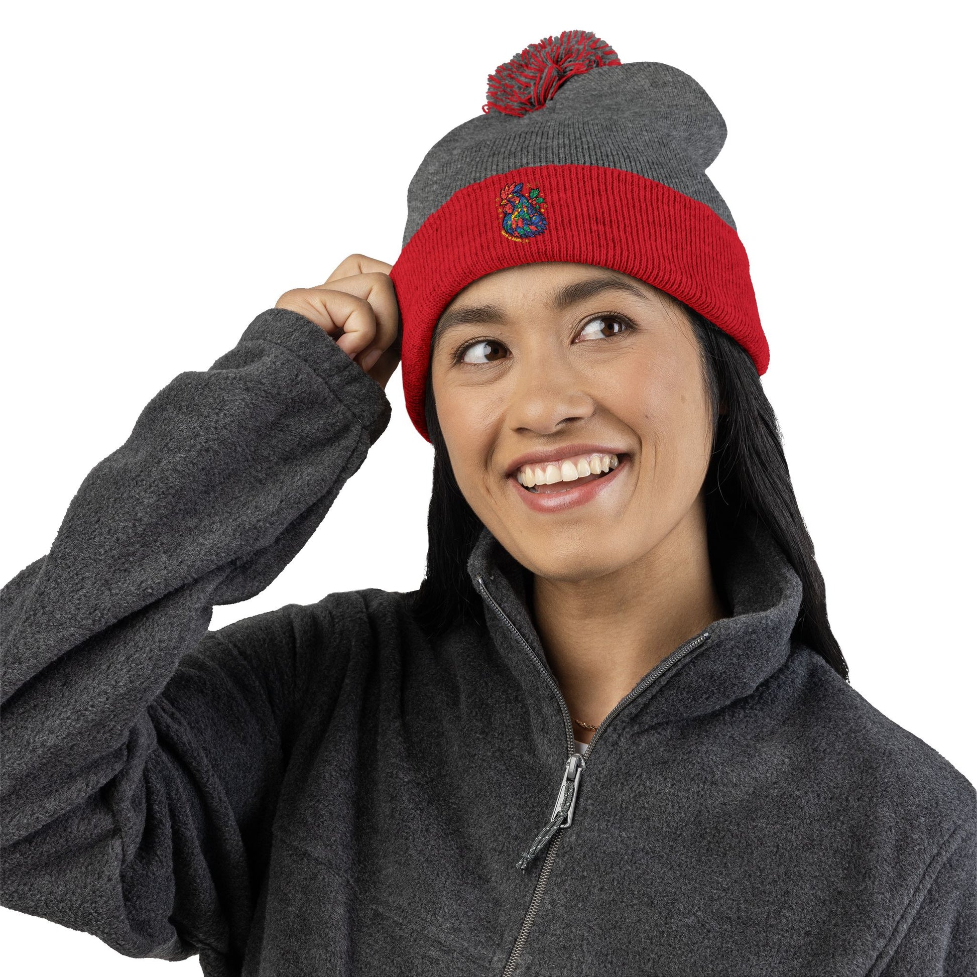 Born to Shine – Cozy Pom Knit Beanie