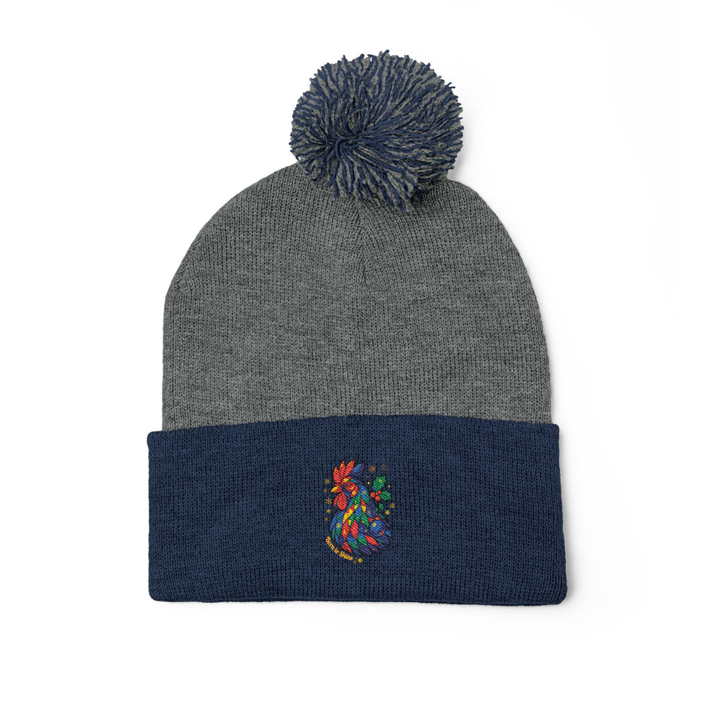 Born to Shine – Cozy Pom Knit Beanie