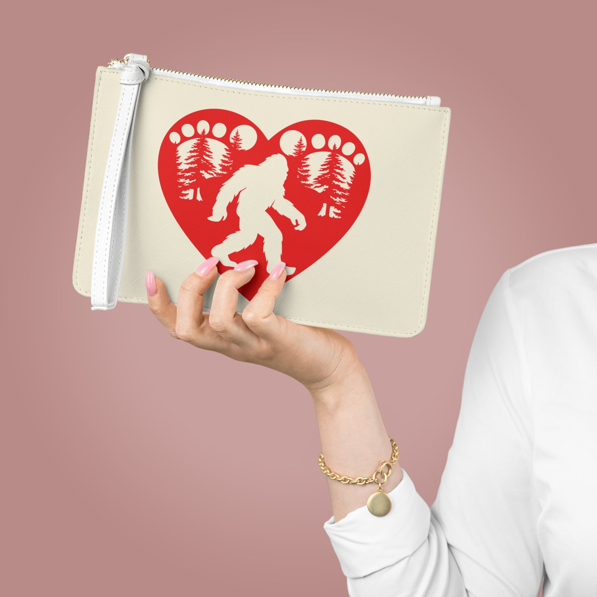 Heart of the Wild – Bigfoot Clutch Wristlet