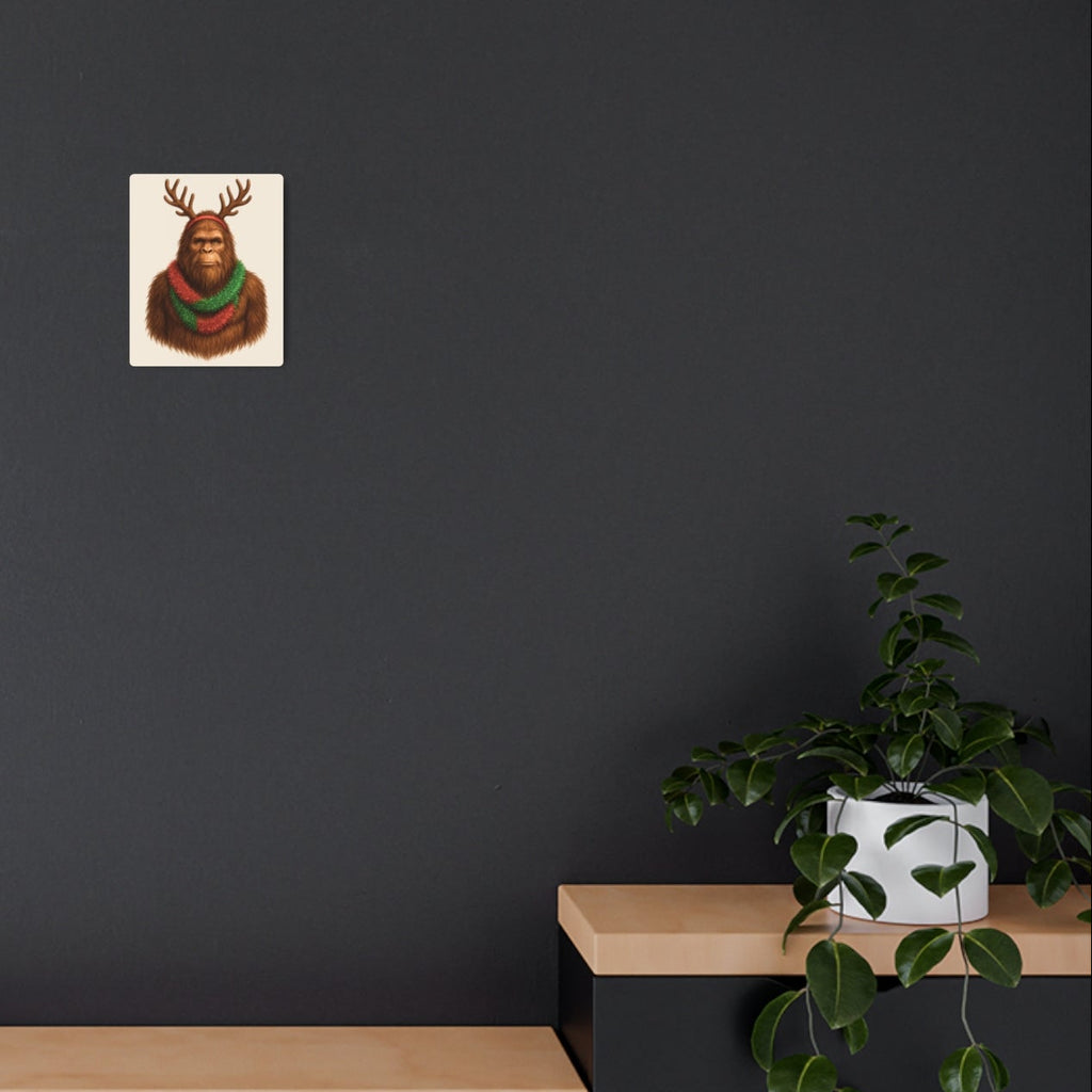 Reindeer Squatch – Metal Wall Art Sign