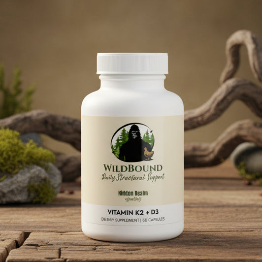 WildBound Vitamin K2 + D3 Supplement (60 Capsules) - Hidden Realm Essentials