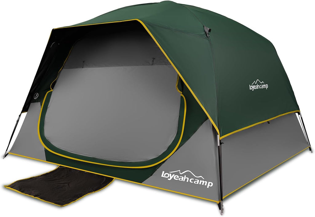LOYEAHCAMP 4-Person Blackout Camping Tent
