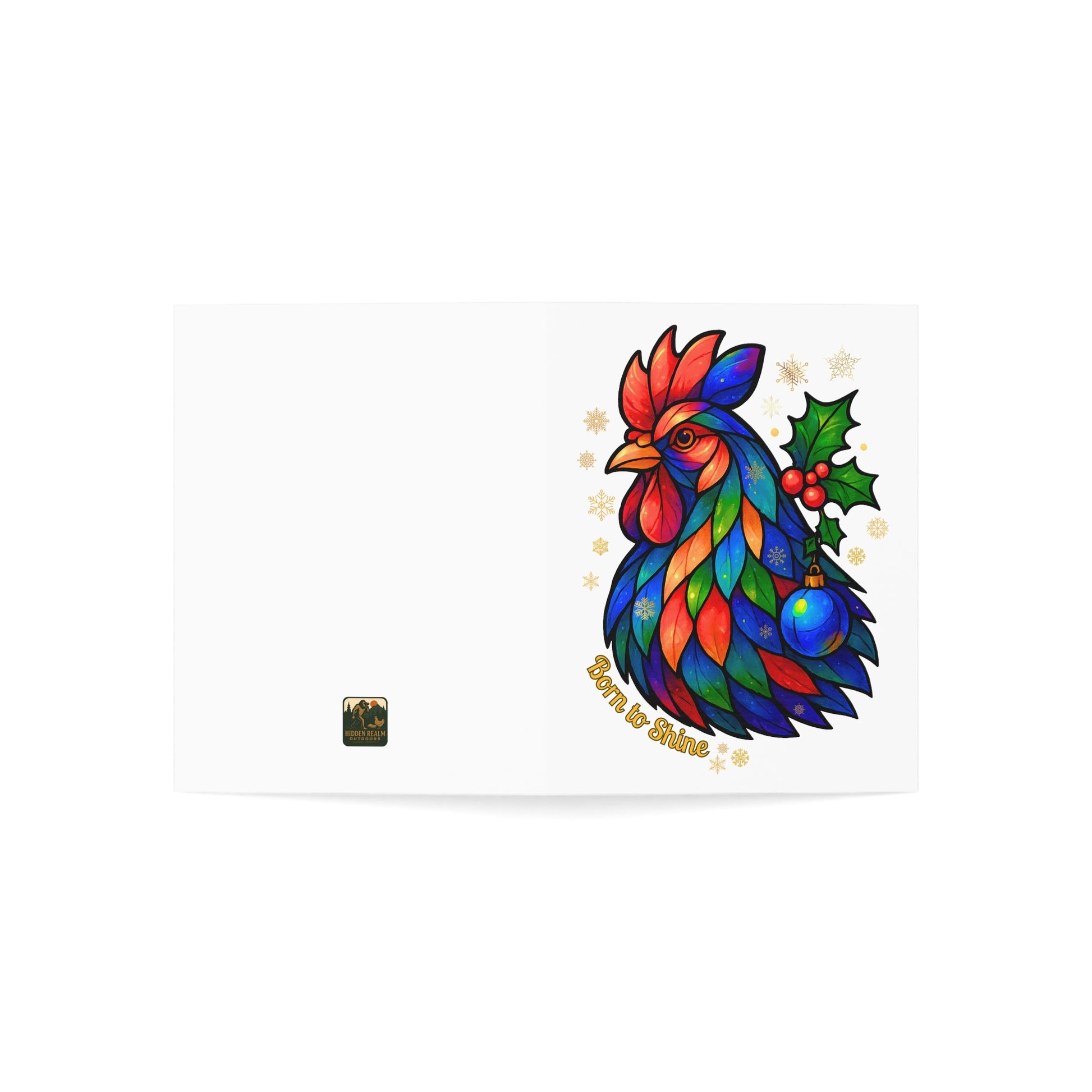Born to Shine – Legendary Christmas Rooster Card Set