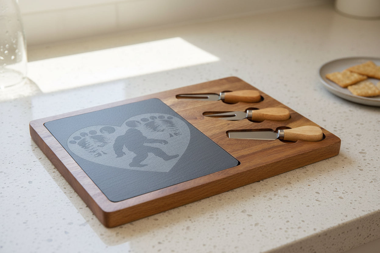 Heart of the Wild Engraved Charcuterie Board