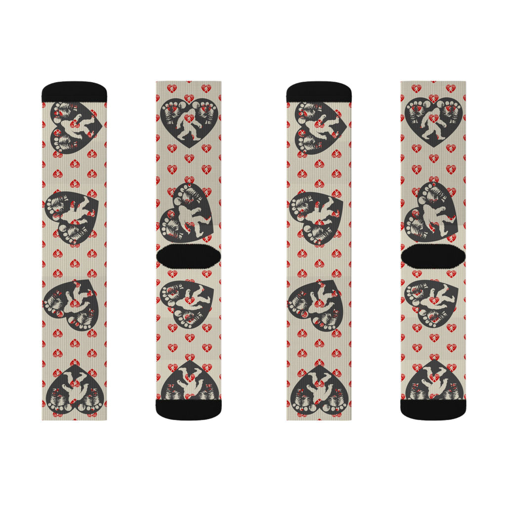 Heart of the Wild – Bigfoot Romance Crew Socks