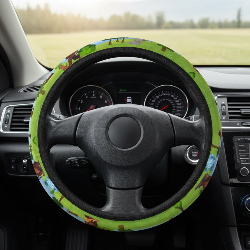 Bigfoot Adventure Steering Wheel Cover