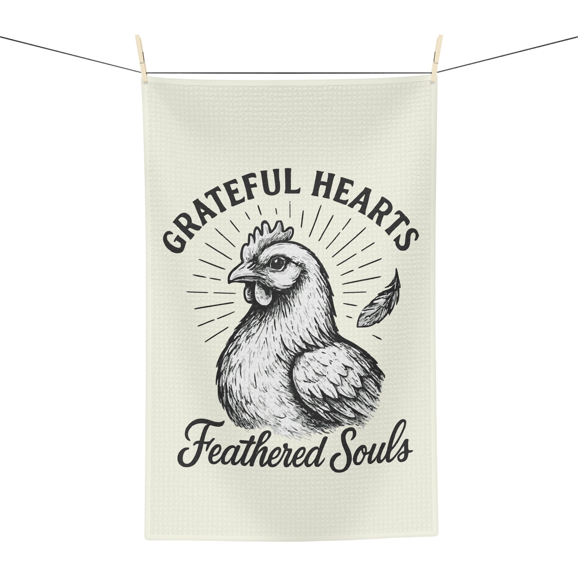 Grateful Hearts Microfiber Tea Towel