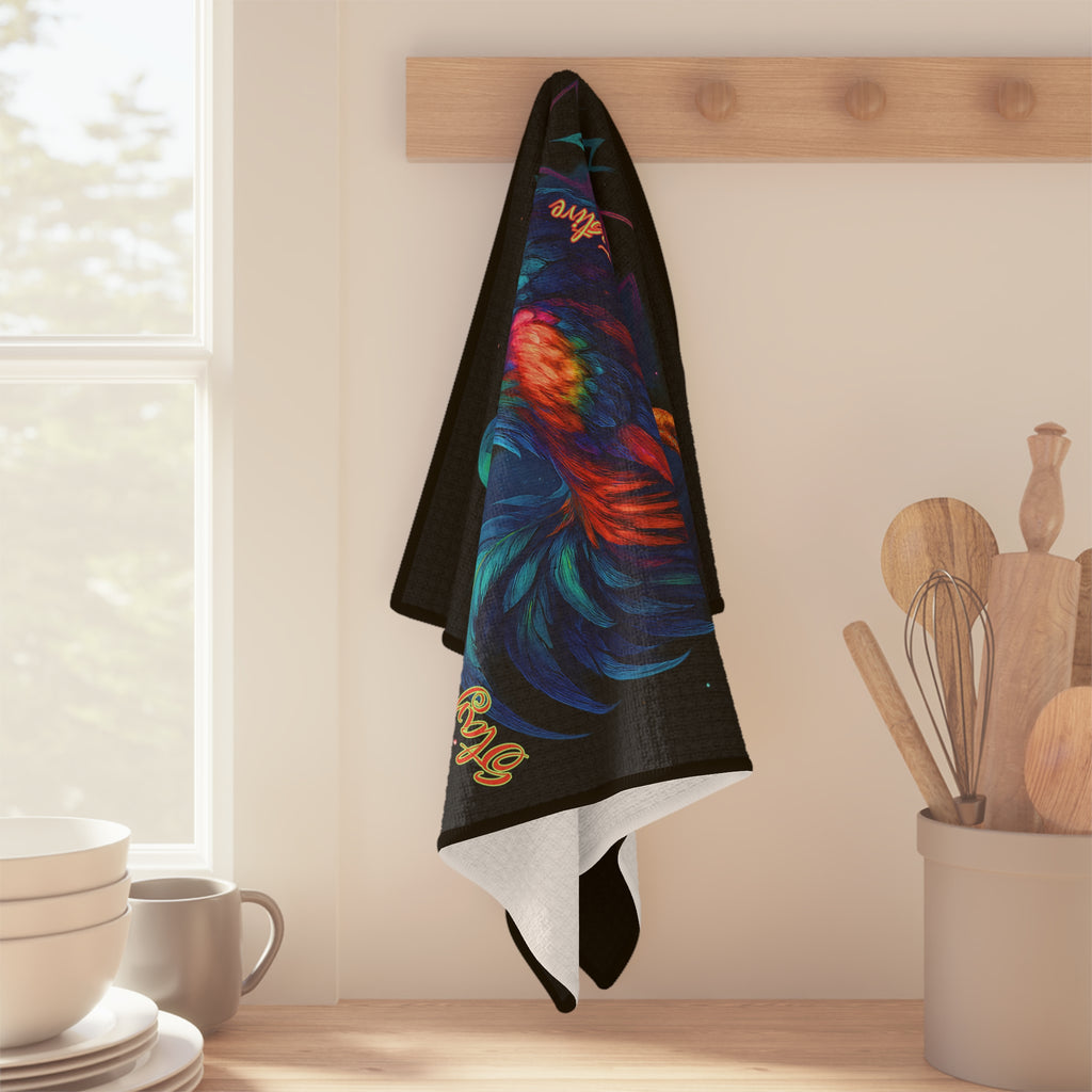 Silent Night, Squatch Night – Microfiber Tea Towel