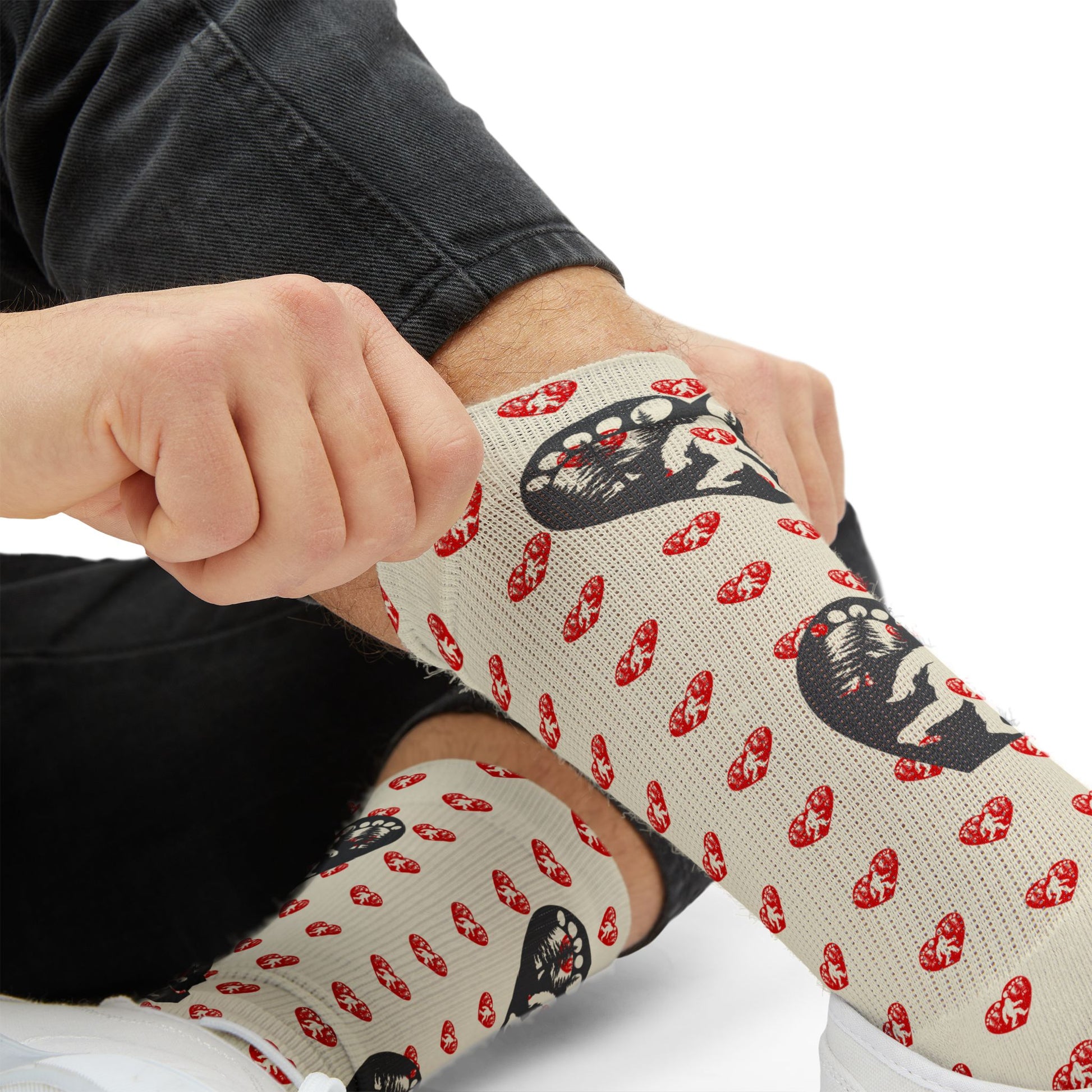 Heart of the Wild – Bigfoot Romance Crew Socks