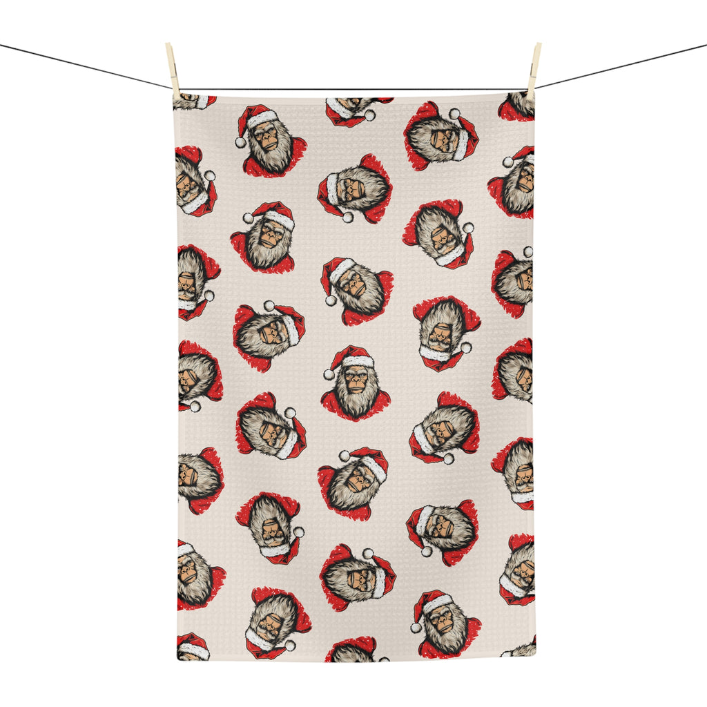 Santa Squatch – Holiday Microfiber Tea Towel
