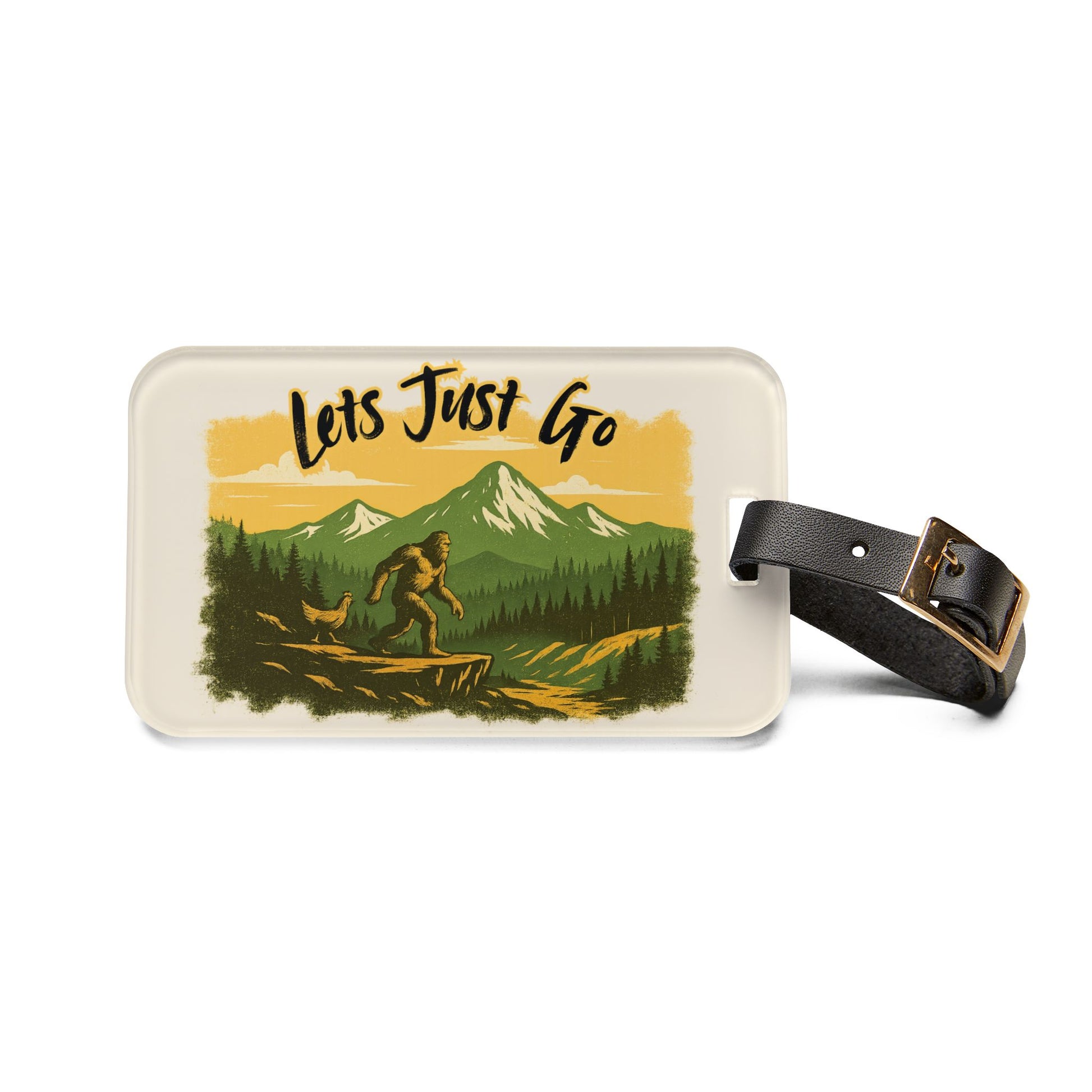 Let’s Just Go – Wander Wild Acrylic Luggage Tag