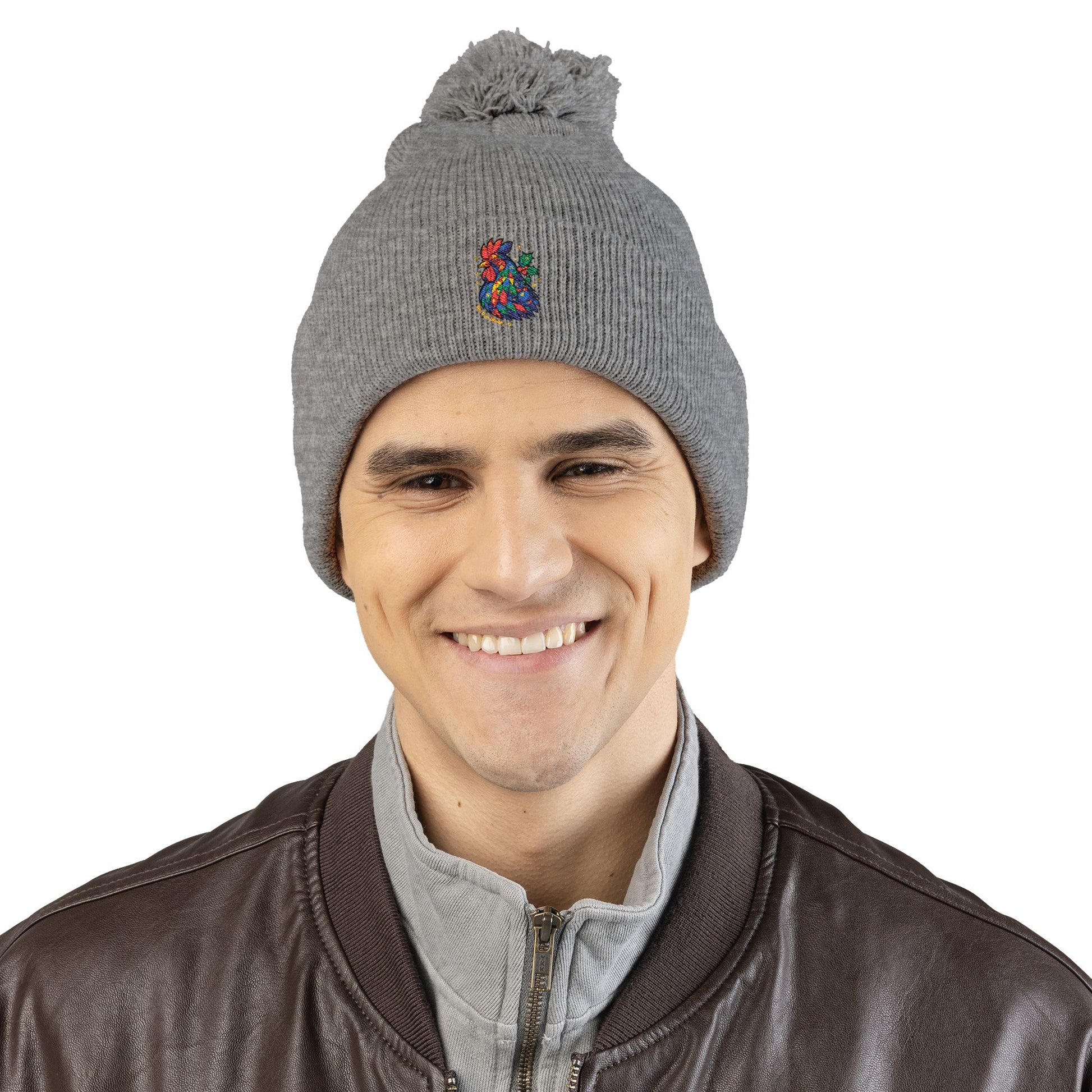 Born to Shine – Cozy Pom Knit Beanie