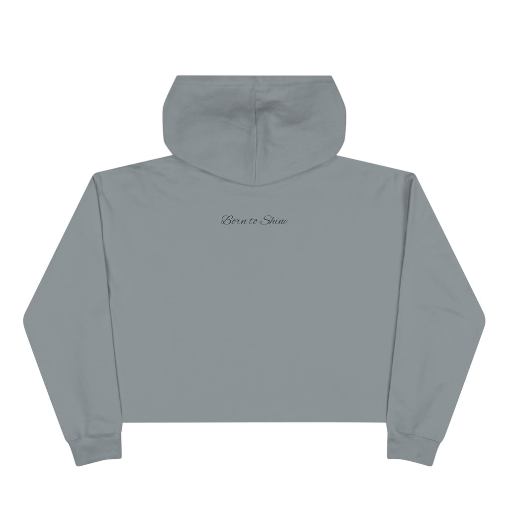 Born to Shine – Radiant Rooster Cropped Hoodie