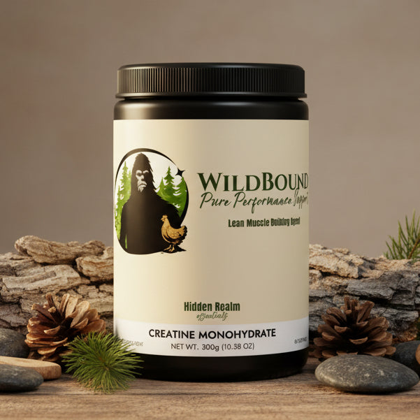 WildBound Creatine Monohydrate Supplement (300g, 10.58oz) - Hidden Realm Essentials
