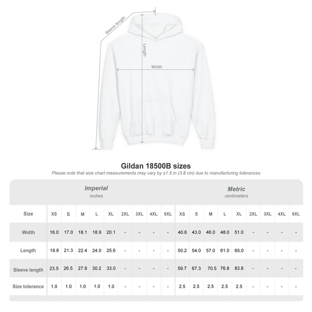 Whisper & Ruben Youth Heavy Blend Hooded Sweatshirt