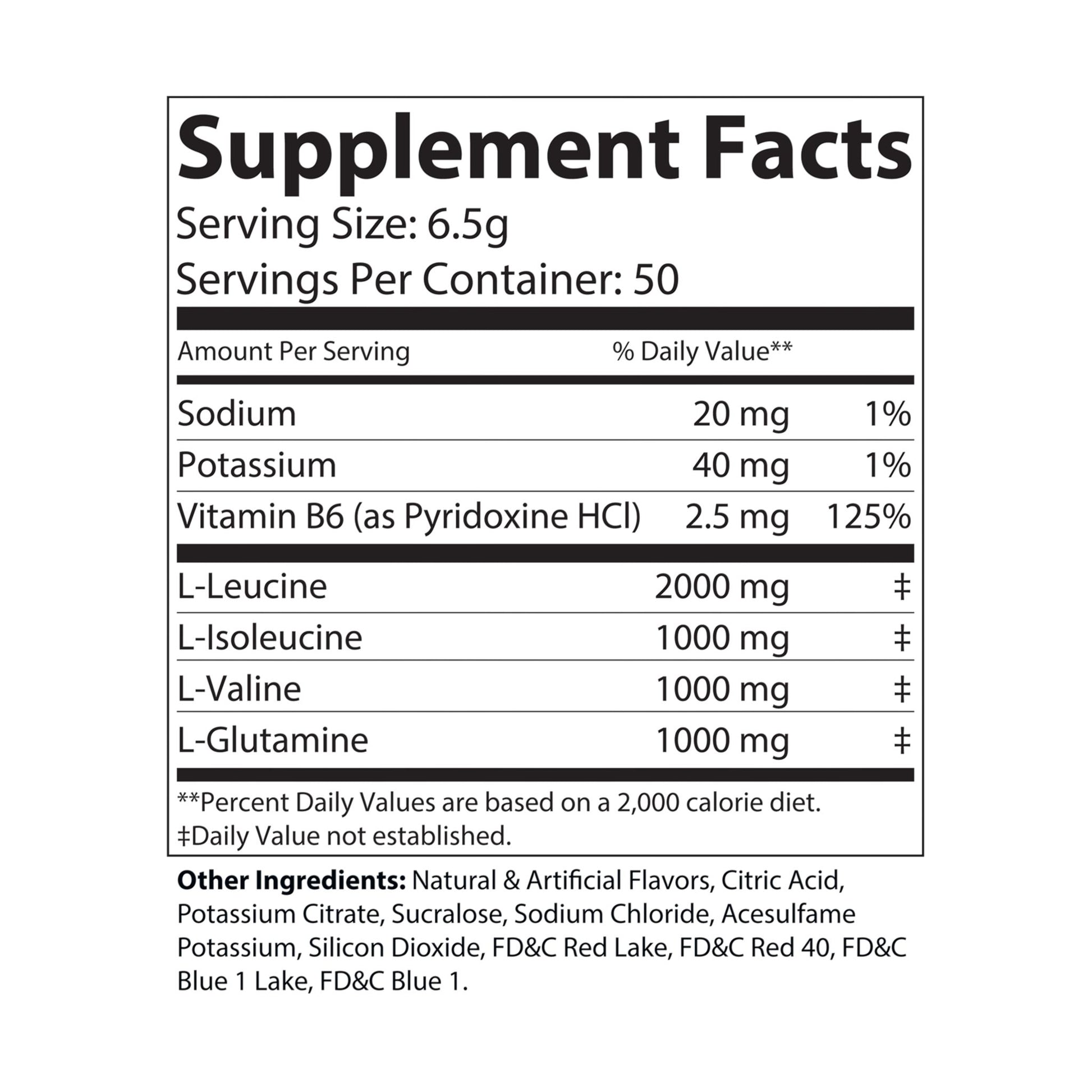 WildBound BCAA Supplement, Grape (325g, 11.46oz, 50 servings) - Hidden Realm Essentials