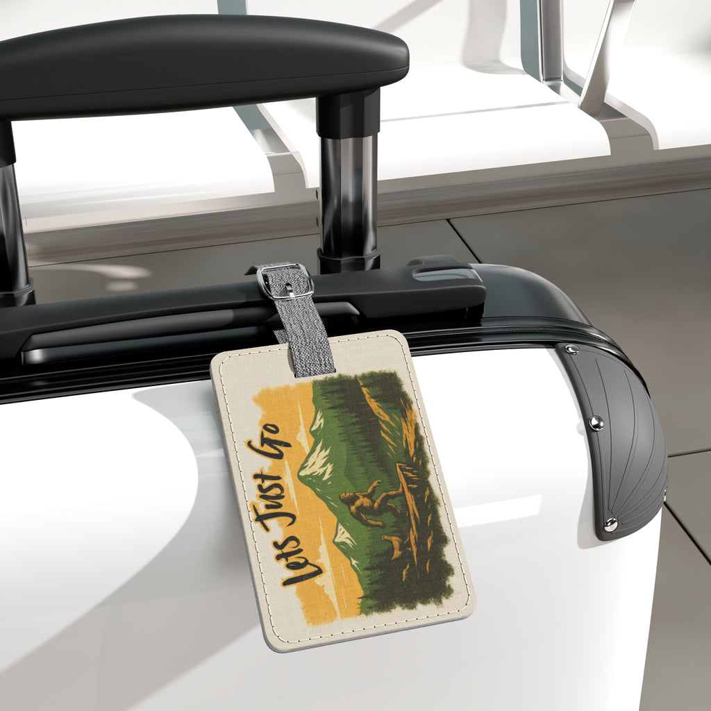 Let’s Just Go – Wander Wild Fabric Luggage Tag
