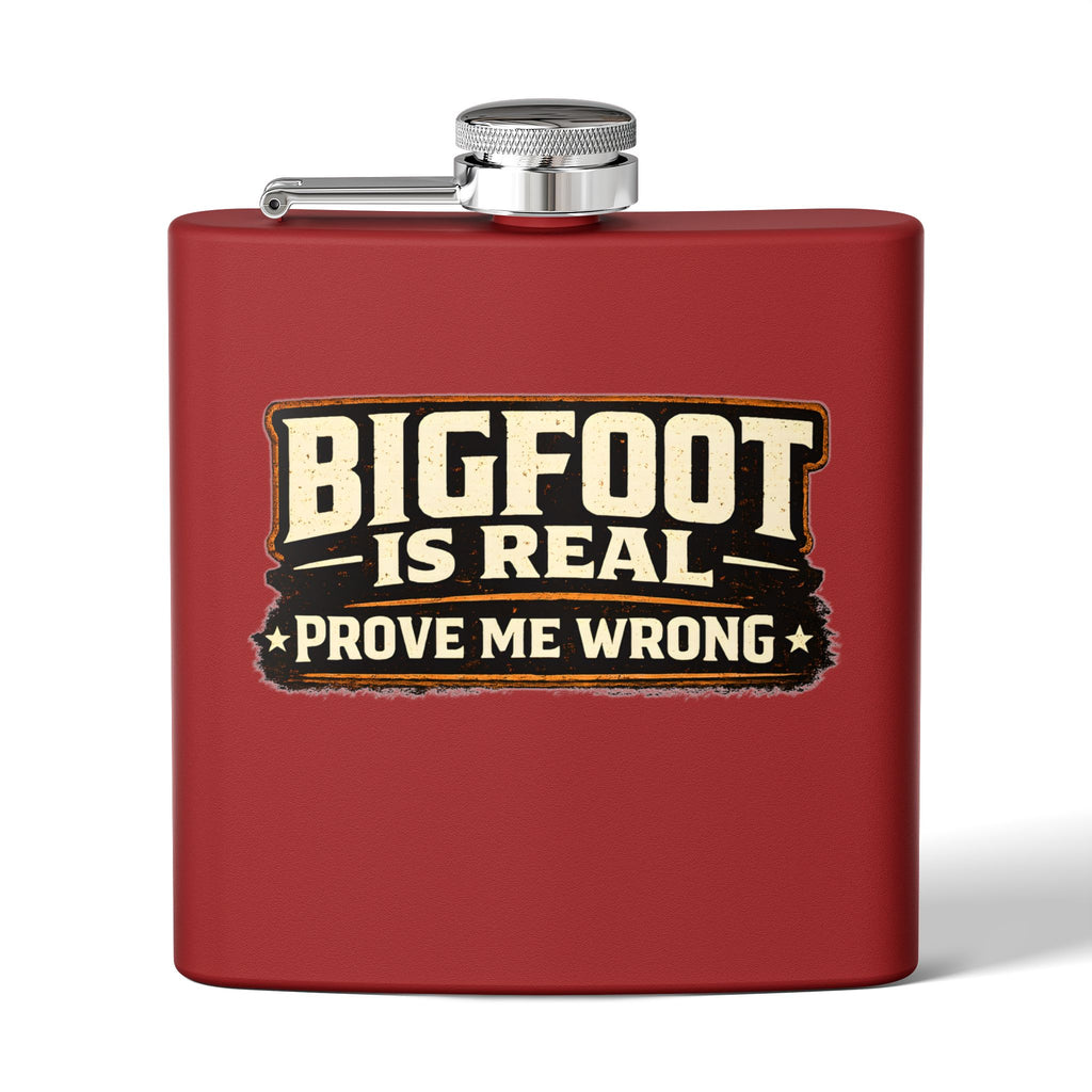 Bigfoot Is Real Flask – 6oz Stainless Steel Hip Flask