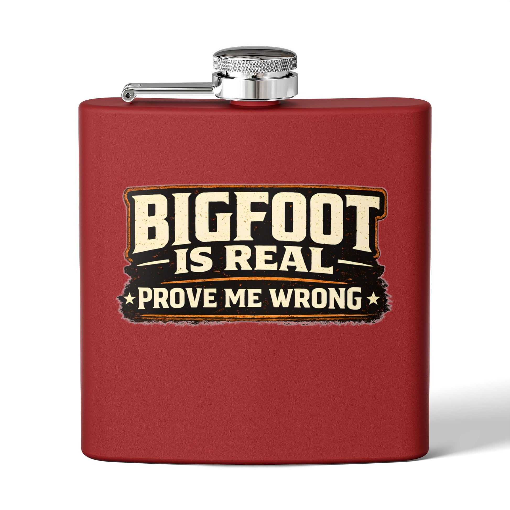 Bigfoot Is Real Flask – 6oz Stainless Steel Hip Flask