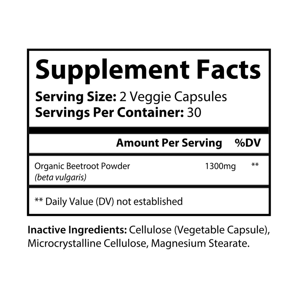 WildBound Beetroot Supplement (60 Capsules) - Hidden Realm Essentials
