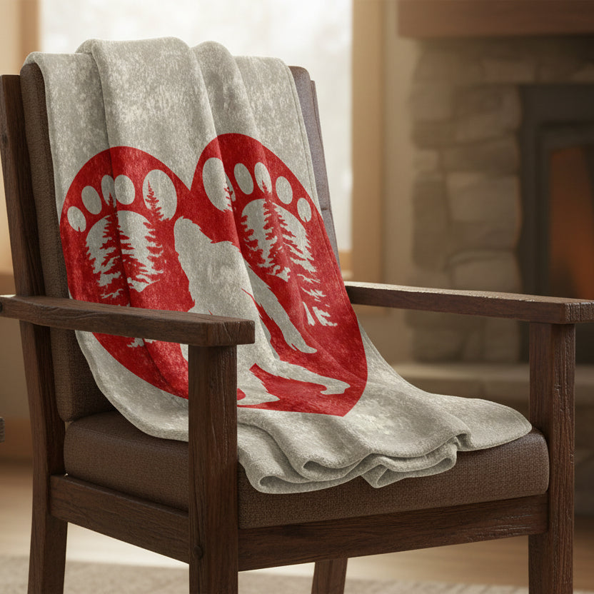Heart of the Wild – Crushed Velvet Throw Blanket
