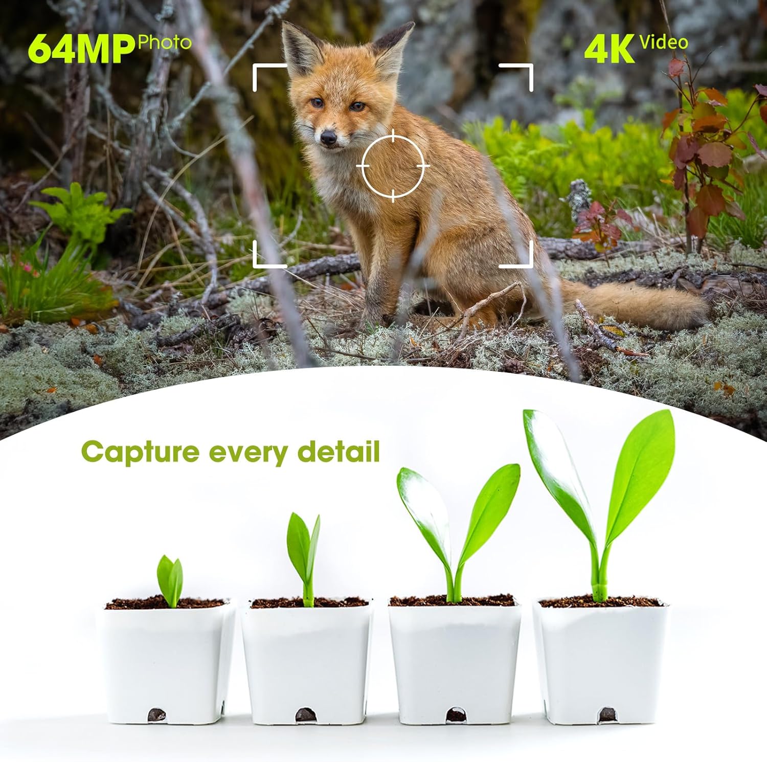 Solar Trail Camera 4K 64MP Game Camera