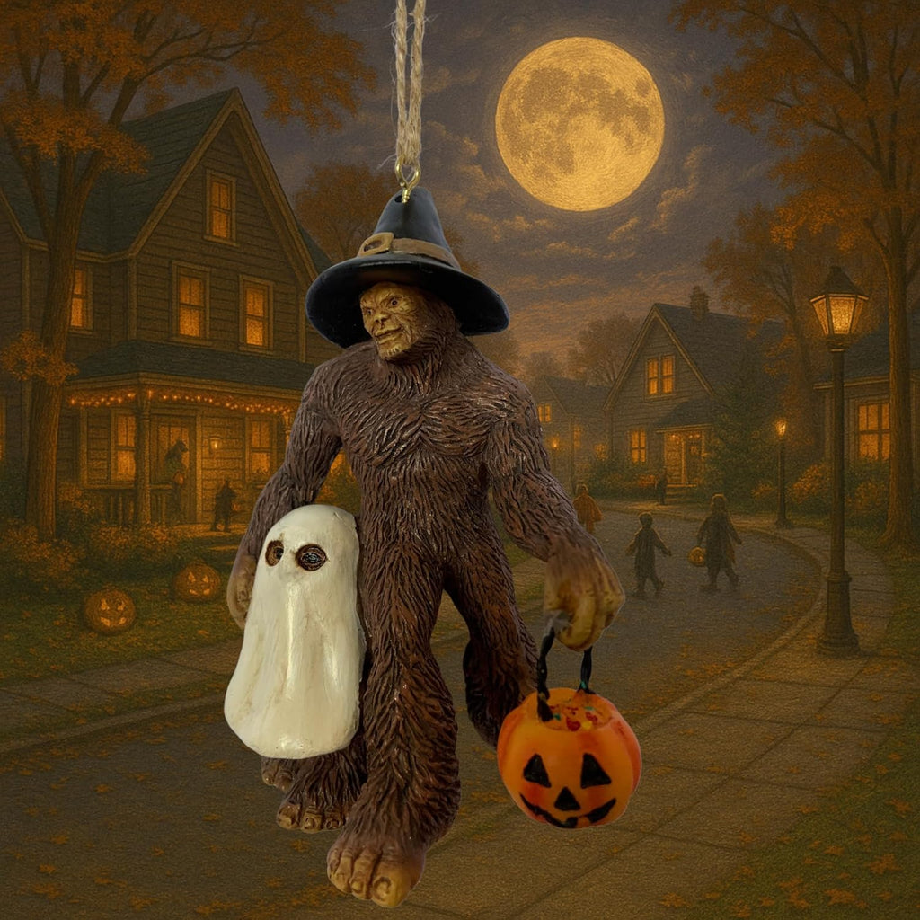 Bigfoot Trick-or-Treat Ornament